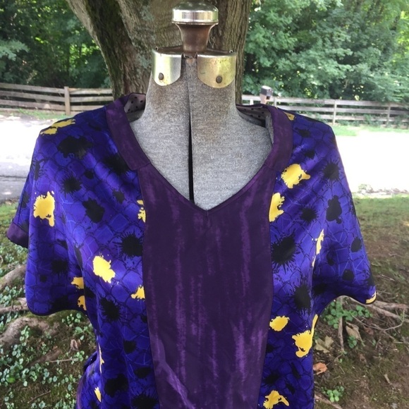 KINDER AGGUGINI Macy’s Soft Poly Silk Mixed Print - Picture 5 of 8